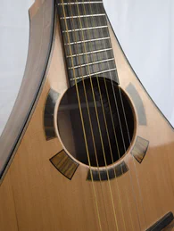 Guitare folk 7 cordes en forme de cistre - Photo #4